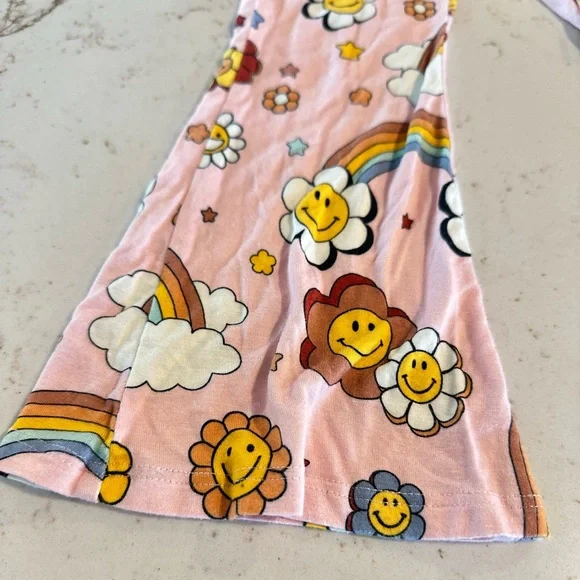 Posh Peanut 2T Hippie Print Bell Bottoms RARE - Picture 2 of 5